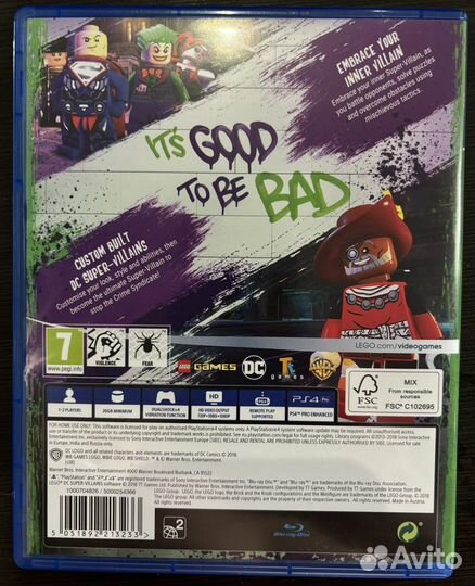 Игра lego DC Super-Villains PlayStation 4