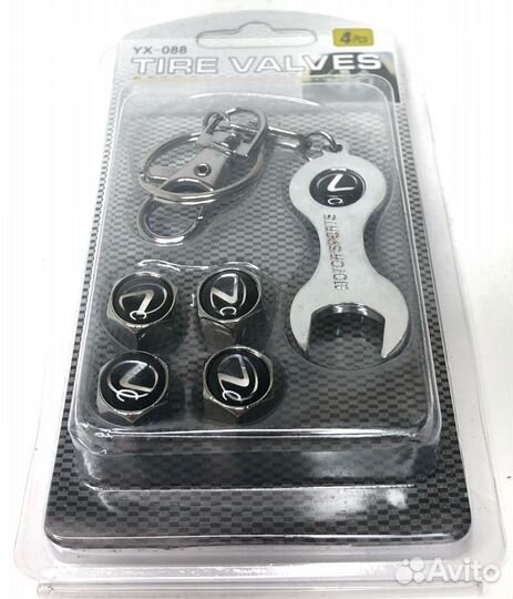 Колпачки на ниппеля - Lexus (с ключом/разные цвета