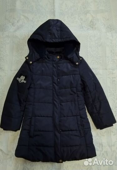 Куртка (пальто) зимняя на девочку 6-8 лет