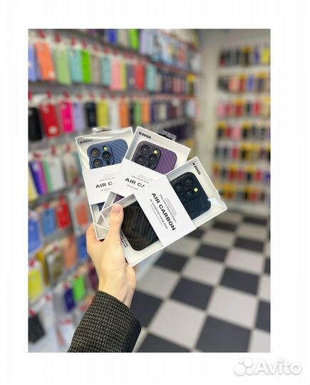Чехол K-DOO Air Carbon для iPhone Новый