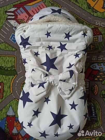 Конверт на выписку для мальчика зимний