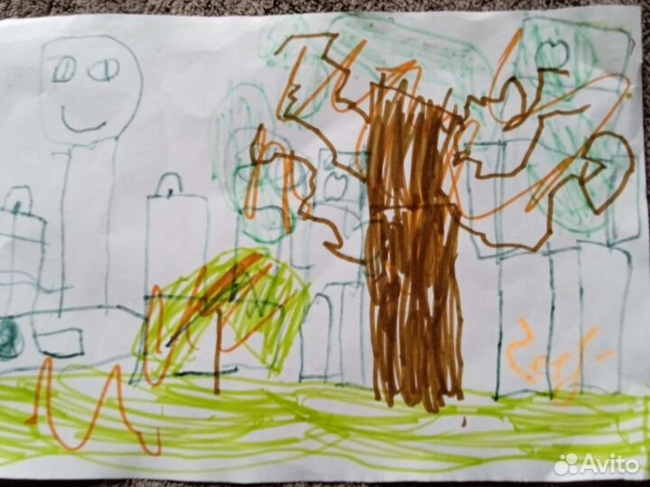 Картина юного художника. 