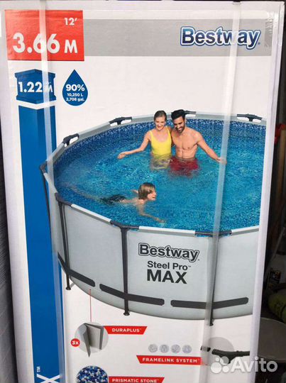 Каркасный бассейн bestway 366х122 (полный комплект