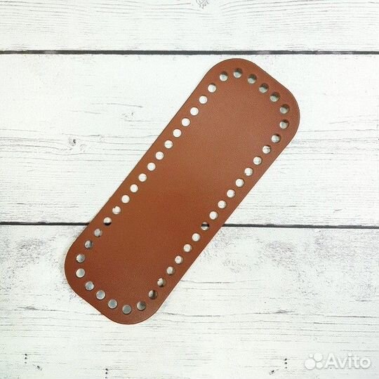 Кожаное донышко для сумки 20 х 7,5 см