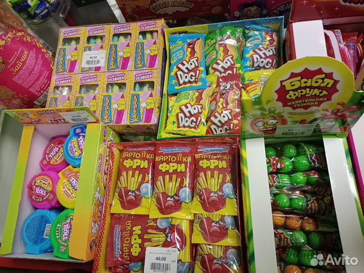 Жевательные резинки, мармелад,с приколами