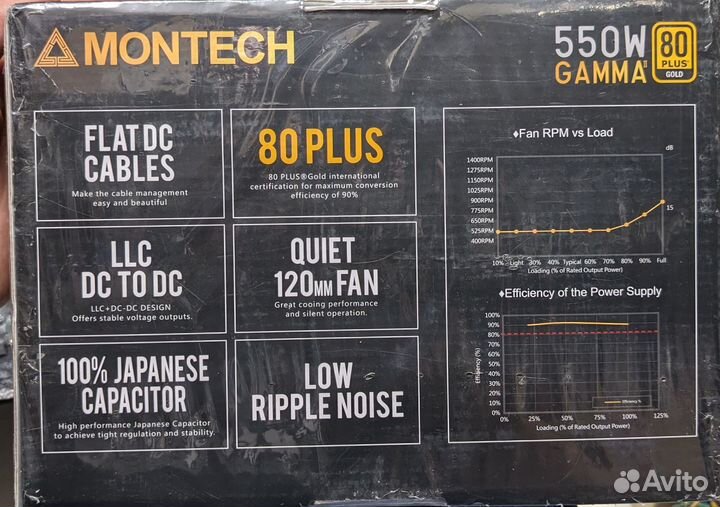 Montech gamma II 550W - Gold - новые