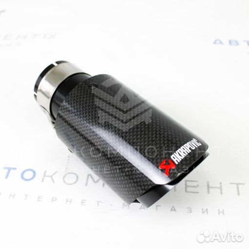 Насадка akrapovic (черный глянец) открытого типа