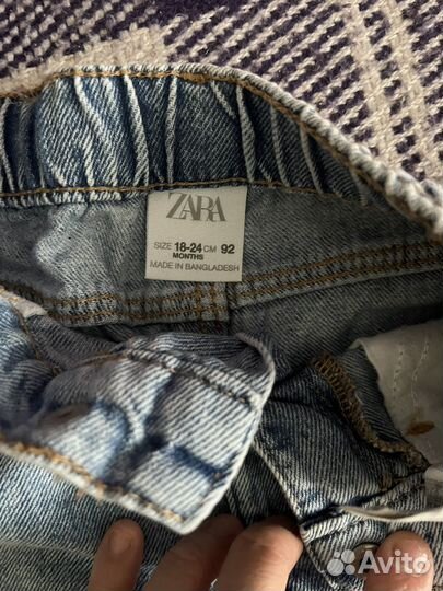 Джинсы zara для мальчика 86 92