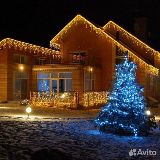 Освещение фасадное/подсветка фасада Украшение дома