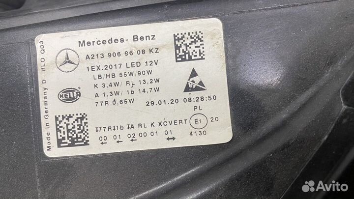 Фара правая Mercedes-Benz w213 MultiBeam