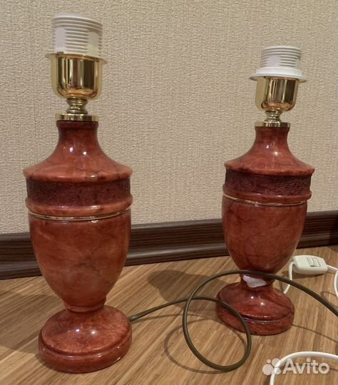 Лампа настольная прикроватная под камень