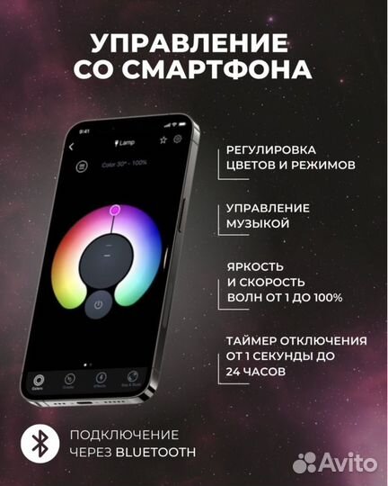 Ночник детский проектор звездное небо, Новый