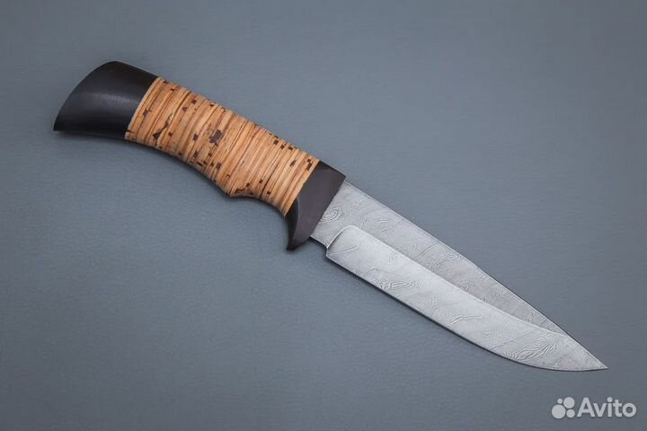 Нож охотничий из дамасской стали «Лазутчик»