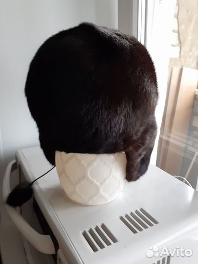 Шапка ушанка норковая женская
