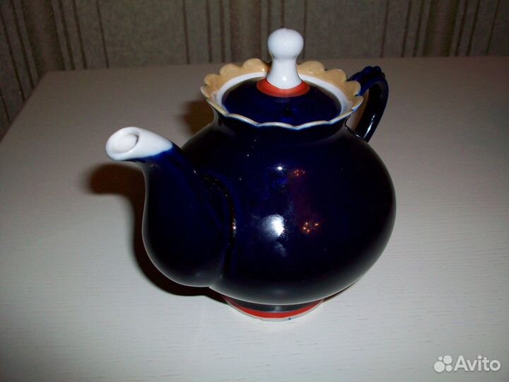Чайник и сахарница кобальт Довбыш СССР за всё