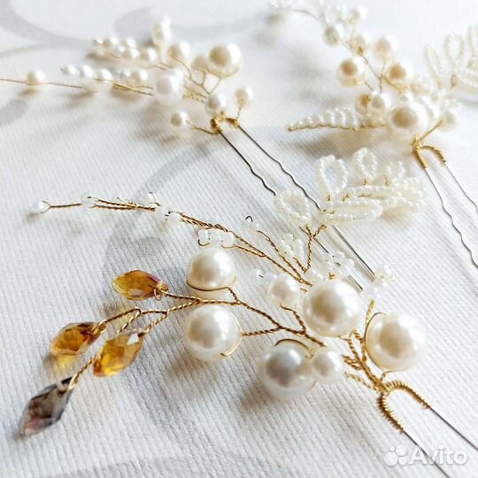 Свадебные украшения для волос. Шпильки для волос