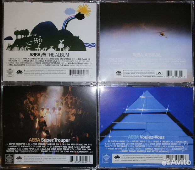 Группа Abba, CD, Сд диски