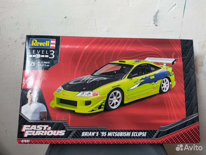 Сборная модель Mitsubishi eclipse Fast furious