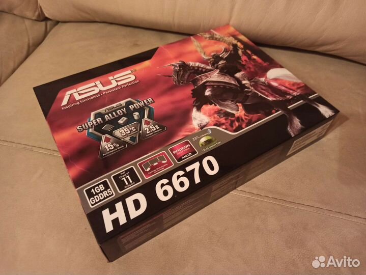 Видеокарта Asus Radeon HD 6670 1gb