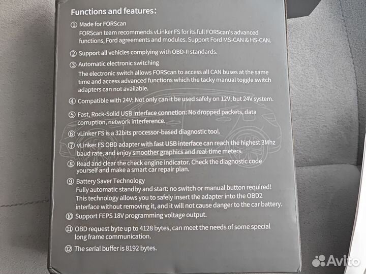 Vgate vlinker fs USB