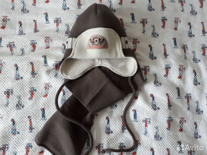 Комплект шапочка и шарф agbo, новый