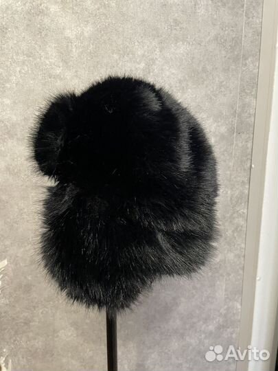 Шапка ушанка черная