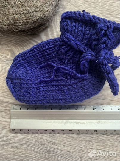 Детские вязаные носки