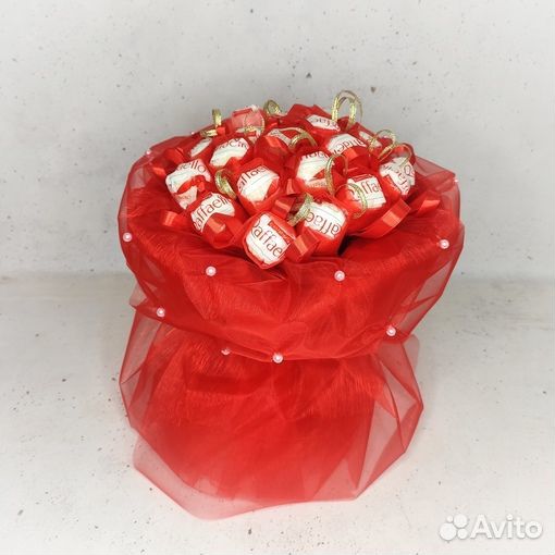 Подарок, съедобный букет из Рафаэлло