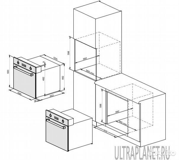 Электрический духовой шкаф Weissgauff EOV 29 PDW Н