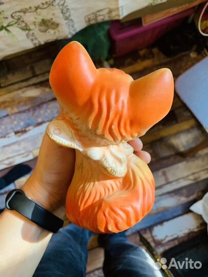 Игрушка СССР резиновая «Лиса», коллекционирование