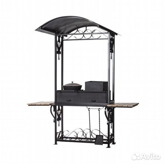 Мангал с крышей