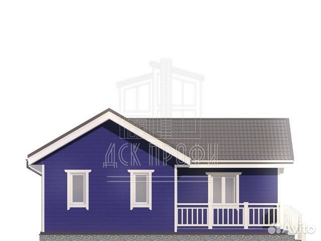 Каркасный дом под ключ 102м2 с двумя террасами