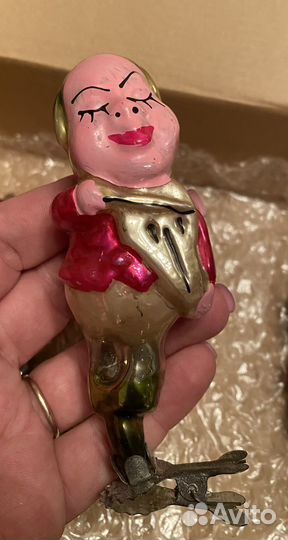 Елочные игрушки из набора Чипполино СССР