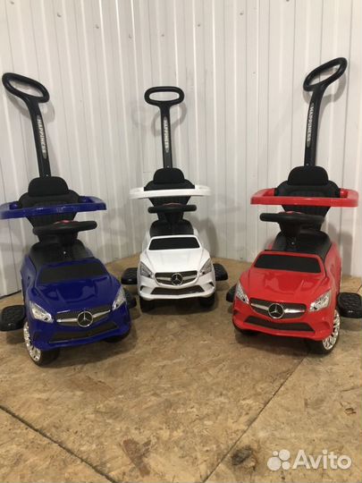 Каталка толокар под Mercedes red,white,blue