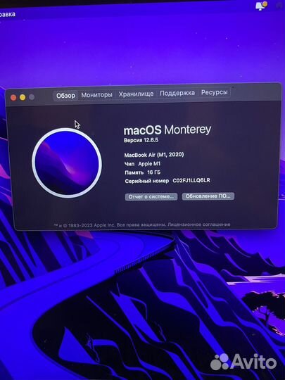 Apple MacBook Air 13 2020 m1 16gb 256gb