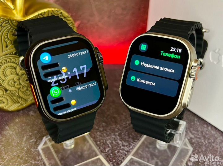 Apple Watch Ultra с яблоком