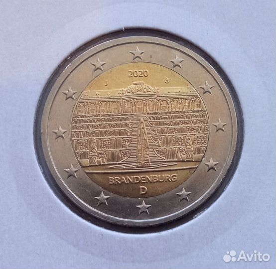 Монета 2 евро Германии 