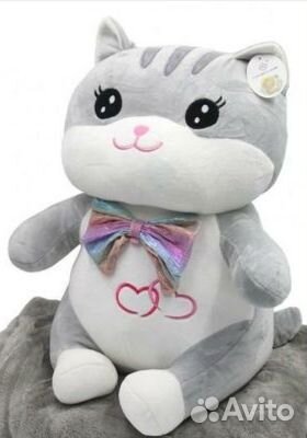 Мягкая игрушка котик 45см