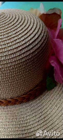 Женская шляпа соломенная новая