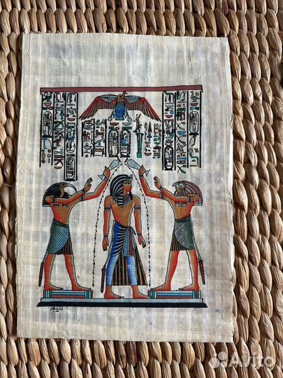 Египетский папирус картина на папирусе 3 шт