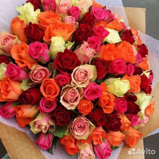 Букет 101 роза Доставка цветы розы 75 59 29 15