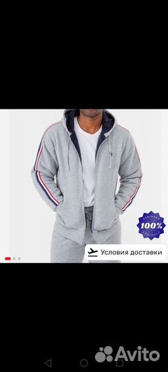 US polo assn,Толстовка Худи мужская теплая 56