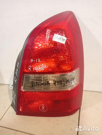 Фонарь nissan primera p12 правый руль