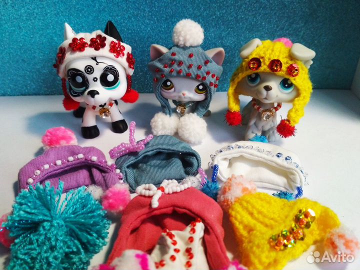 Юбка, бантик, резинка колье для Пэт шопов