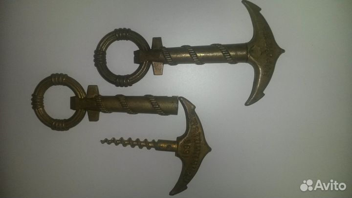 Штопор якорь, бронза, винтаж,ссср