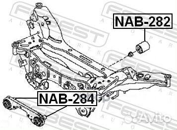 Сайлентблок заднего дифференциала febest NAB-282