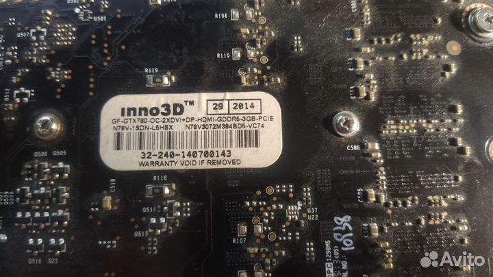 Видеокарат GTX 780