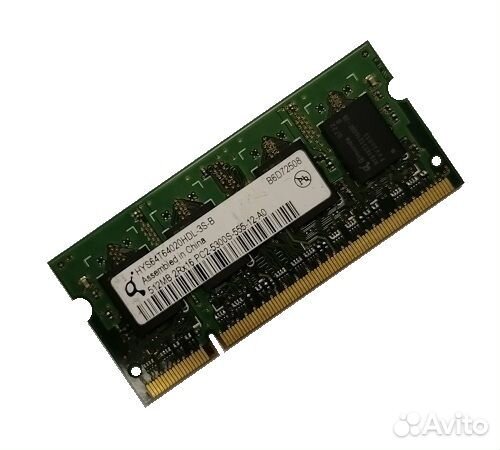 Б/у озу So-Dimm 512Mb PC2-5300, DDR2-667 Qimonda h