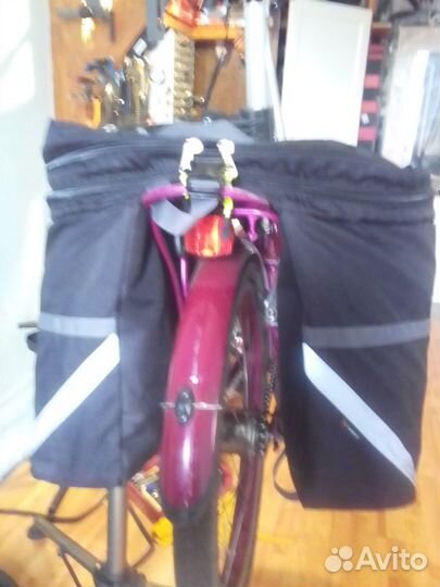 Сумка штаны на багажник велосипеда туристическая