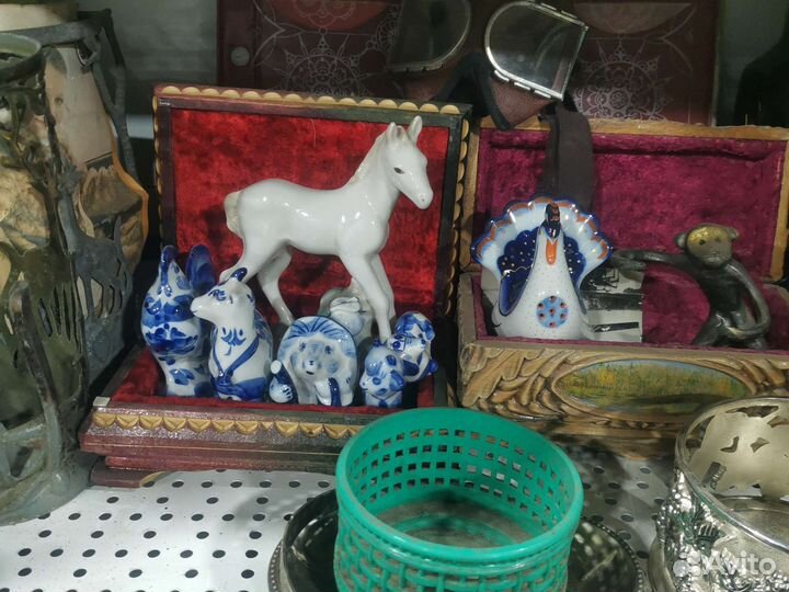 Фарфоровые статуэтки, гжель, СССР